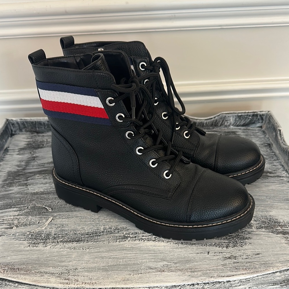 Tommy Hilfiger Lavo2 Combat Boots Black women’s size 8
